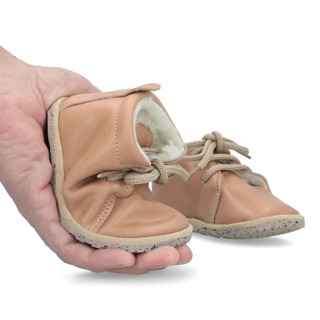 Botín "Cordón" Camel con Chiporro - Infant