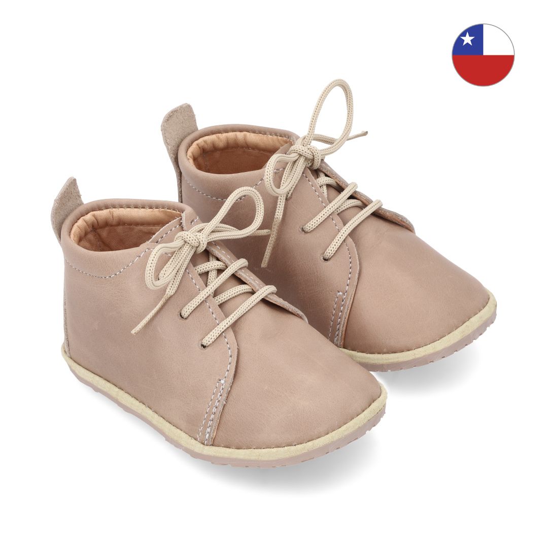 Botín "Cordón" Beige - Baby