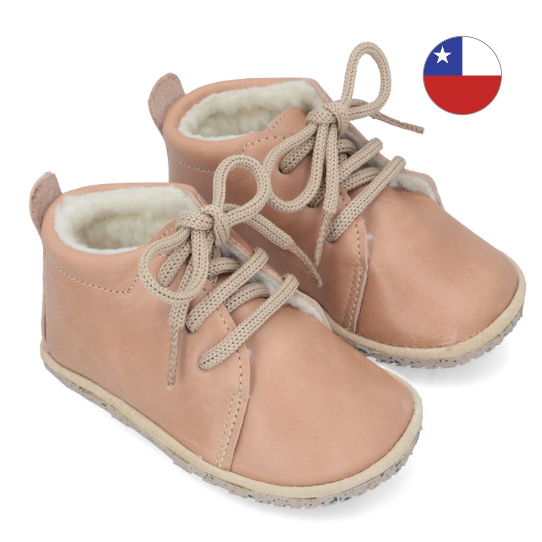 Botín "Cordón" Camel con Chiporro - Infant