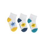 Pack de 3 Calcetines Ergonómicos Blancos School Talla 19-21