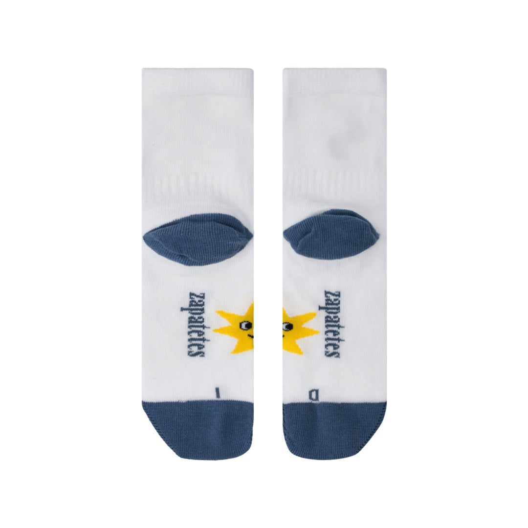 Pack de 3 Calcetines Ergonómicos Blancos School Talla 25-27