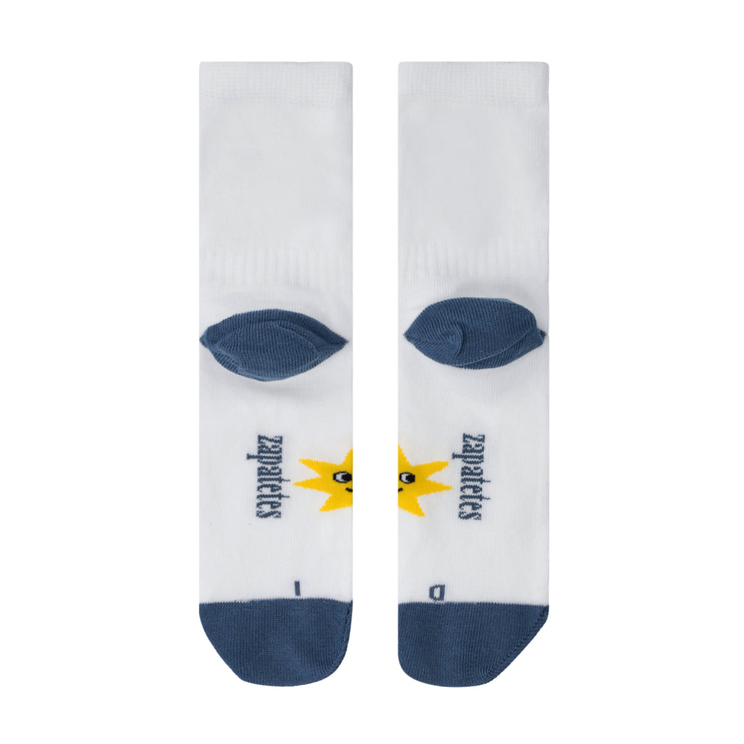 Pack de 3 Calcetines Ergonómicos Blancos School Talla 28-30