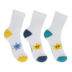 Pack de 3 Calcetines Ergonómicos Blancos School Talla 28-30