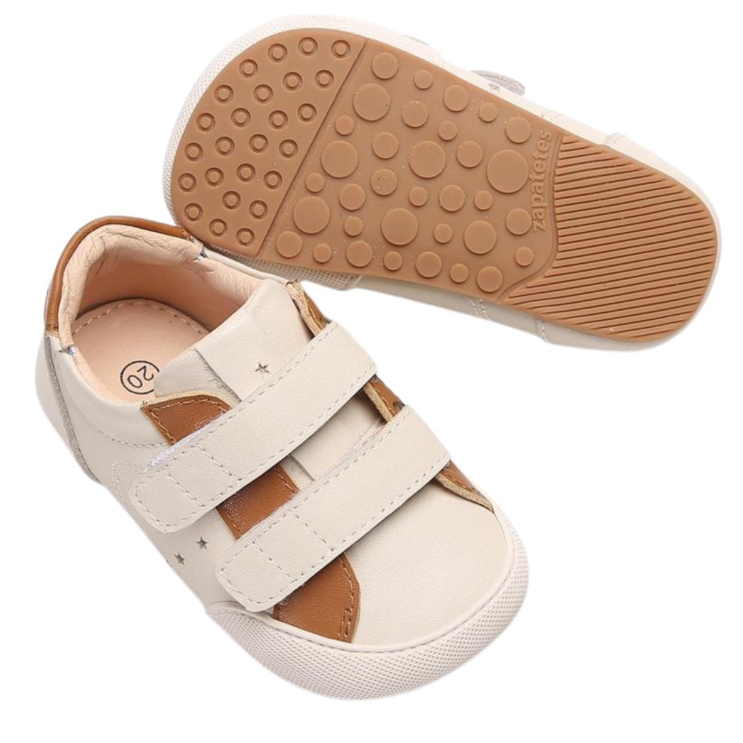 Zapatilla "Twist" Beige/Café - Baby