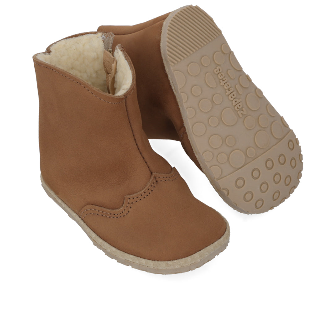 Botita "Perfect" Café Gamuza con Chiporro - Infant