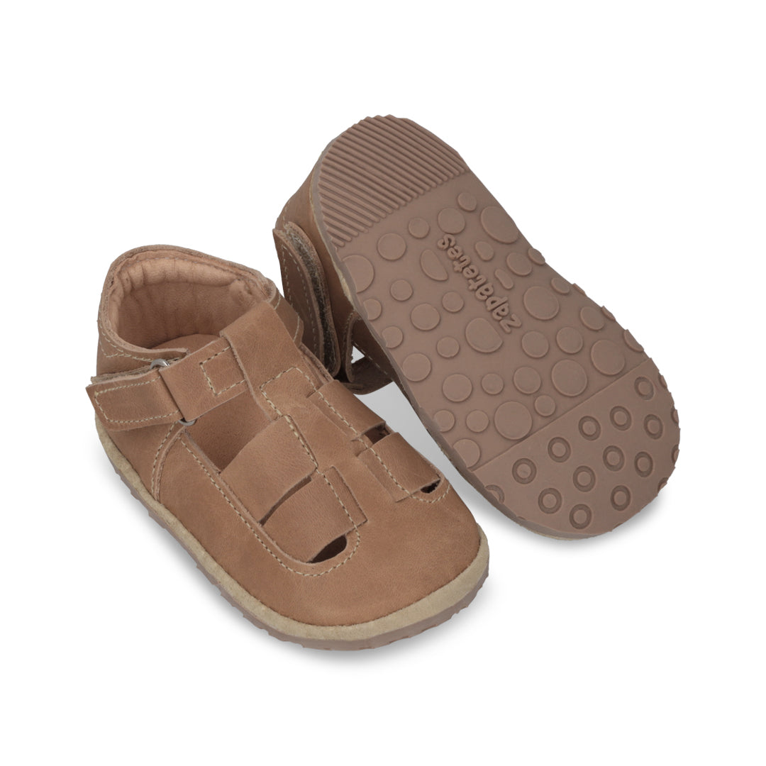 Sandalia Ergonómica Camel con velcro- Infant