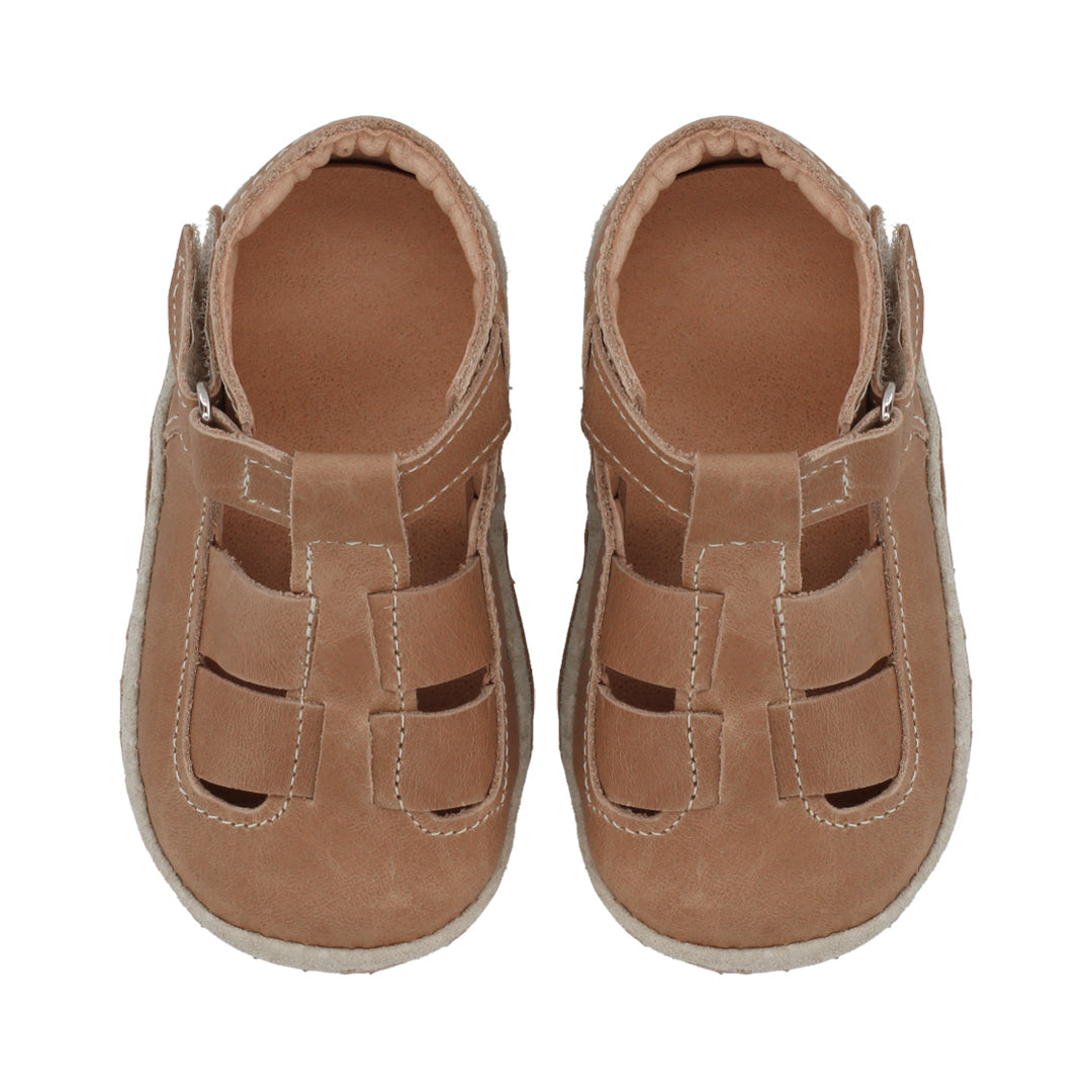 Sandalia Ergonómica Camel con velcro- Infant
