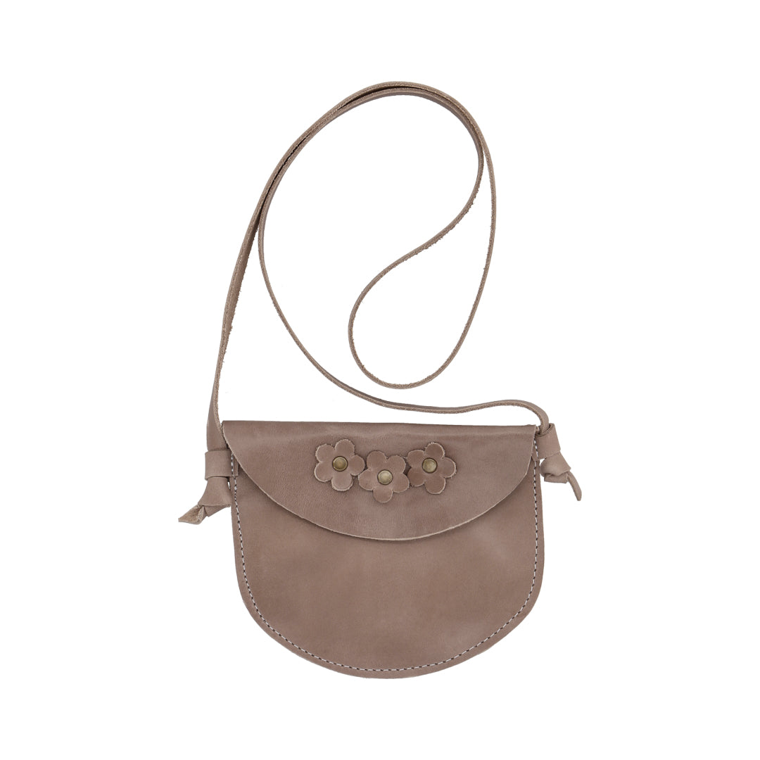 Pack Sandalia Ergonómica Beige Abierta Flores + Cartera Cuero Beige - Infant