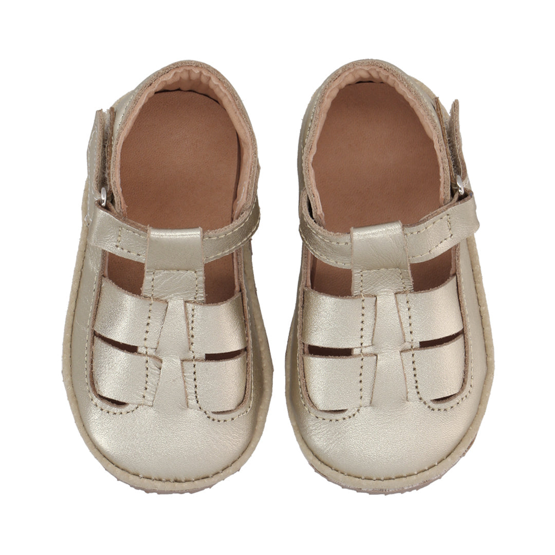 Sandalia Ergonómica Dorado con velcro- Infant