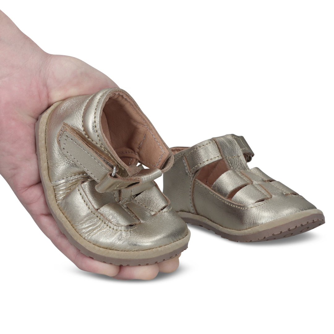 Sandalia Ergonómica Dorado con velcro- Infant