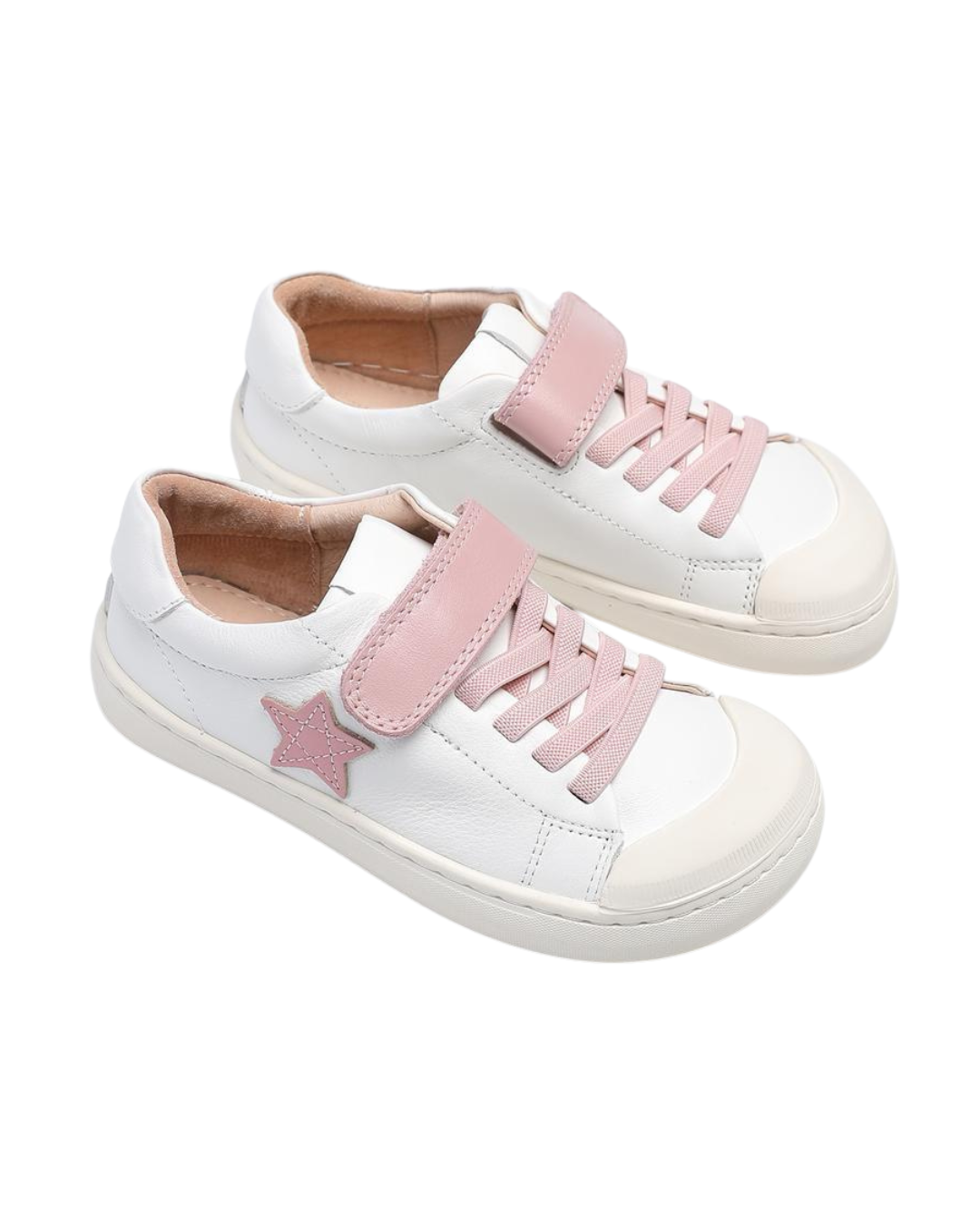 Zapatilla New "Star" Blanca con estrella Rosada - Toddler