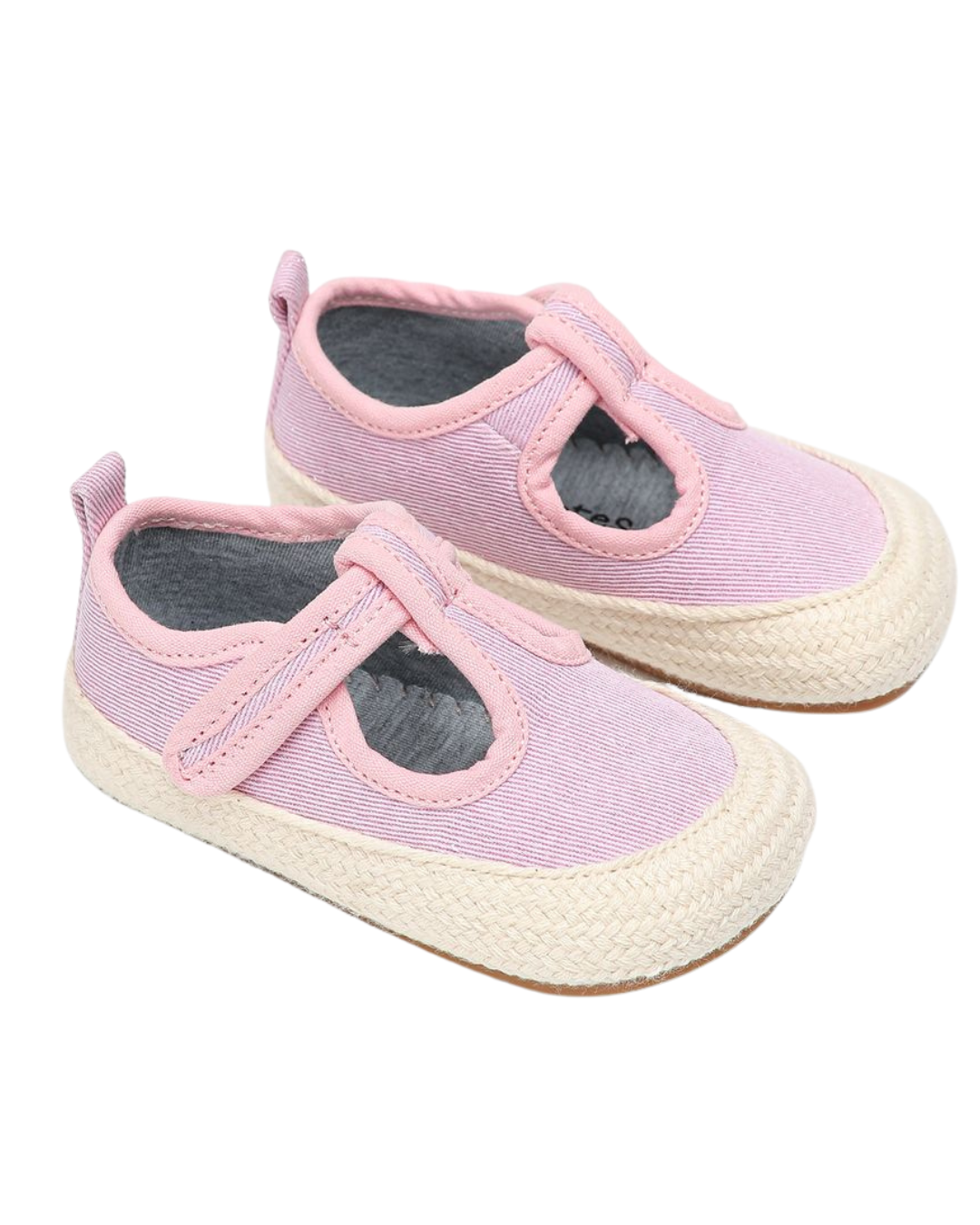 Alpargata Lona "Shiny" Rosado Brillos Plateados - Baby