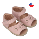 Sandalia Ergonómica Rosada Abierta Flores - Baby