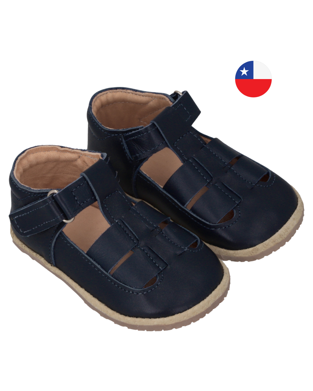 Sandalia Ergonómica Marino con velcro - Infant