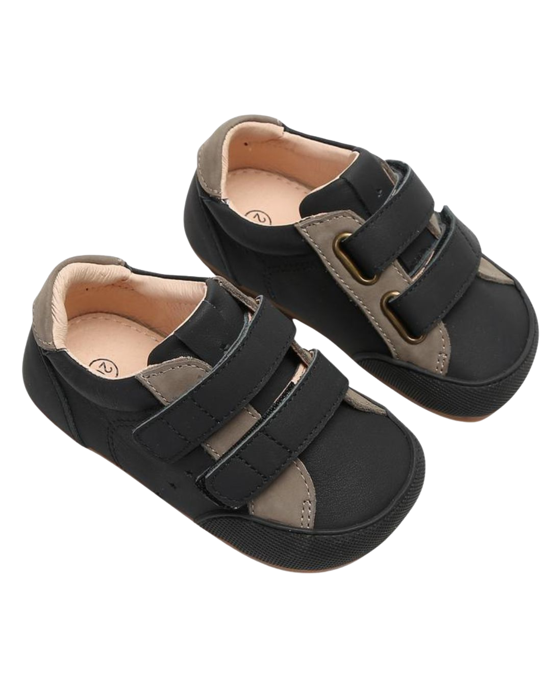 Zapatilla "Twist" Negro/Musgo  - Infant