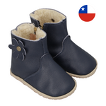 Botita "Perfect" Azul con Chiporro y Flor - Infant