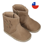 Botita "Perfect" Café Camel con Flor - Infant