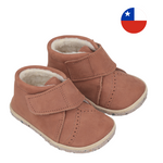 Zapato "Comfy Plus" Café Gamuza con Chiporro - Infant
