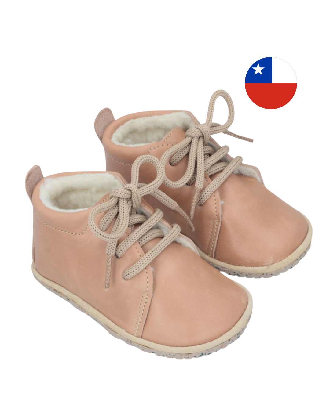Botín "Cordón" Camel con Chiporro - Baby