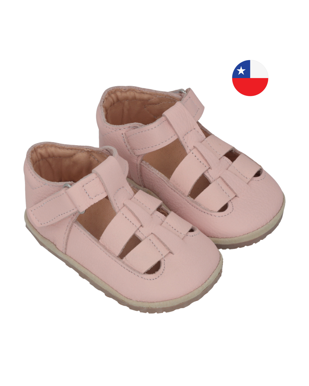 Sandalia Ergonómica Rosado con velcro - Baby