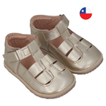 Sandalia Ergonómica Dorado con velcro- Infant