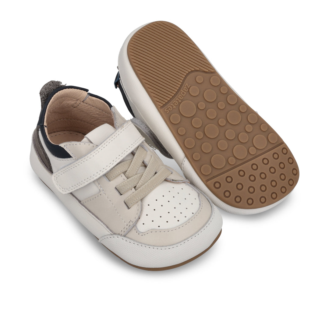 Zapatilla "Fun" Beige con Azul - Baby