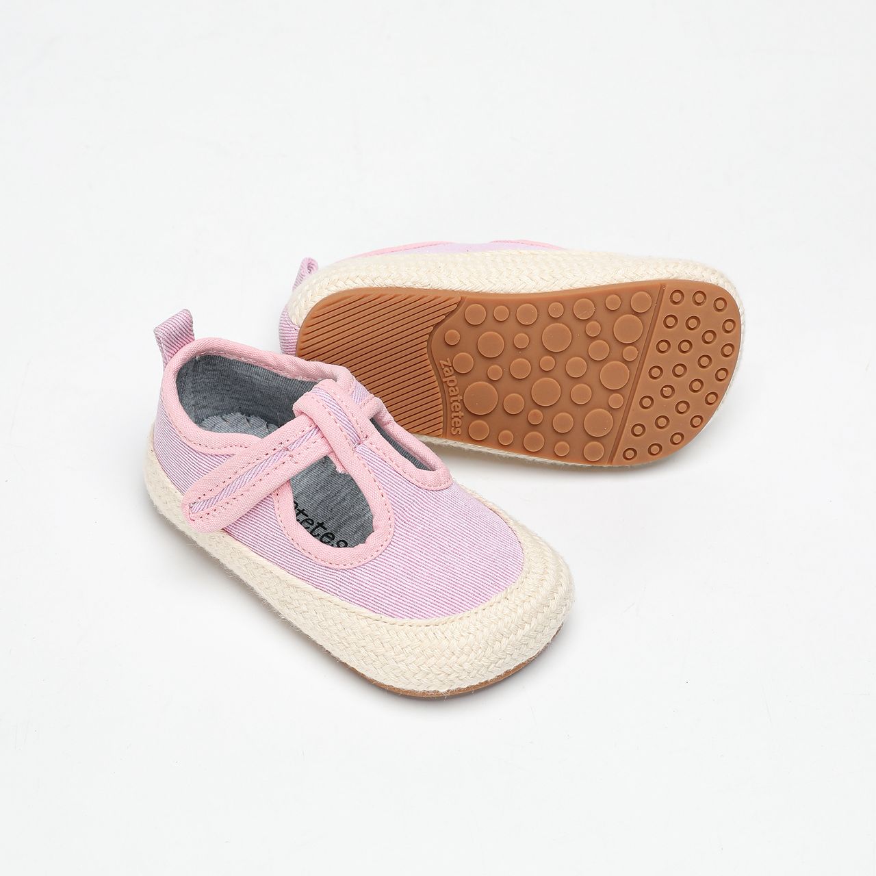 Alpargata Lona "Shiny" Rosado Brillos Plateados - Infant