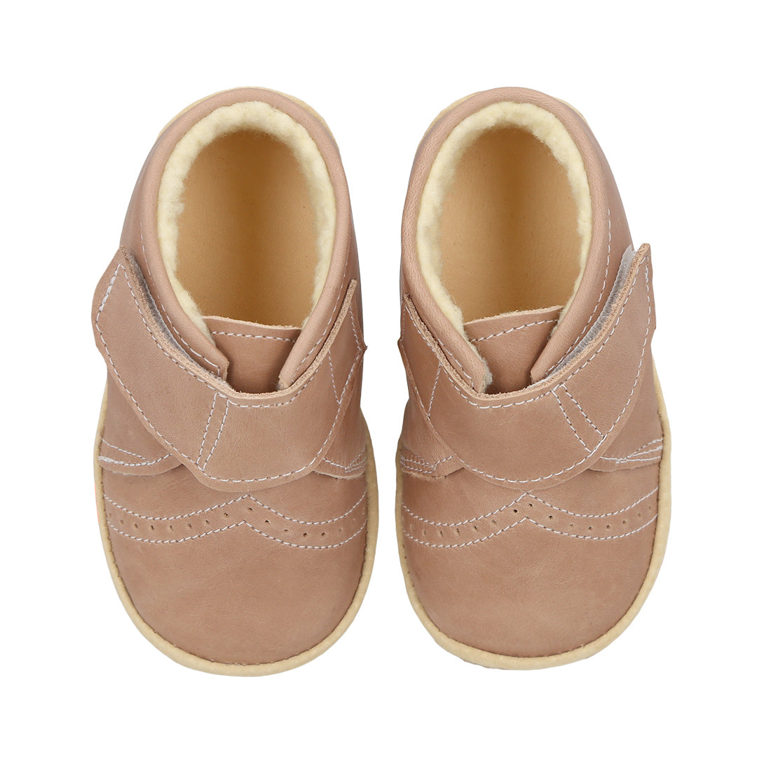 Botín Corto "Comfy Plus" Beige con Chiporro - Infant