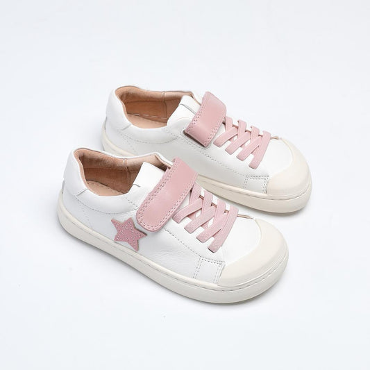 Zapatilla New "Star" Blanca con estrella Rosada - Toddler