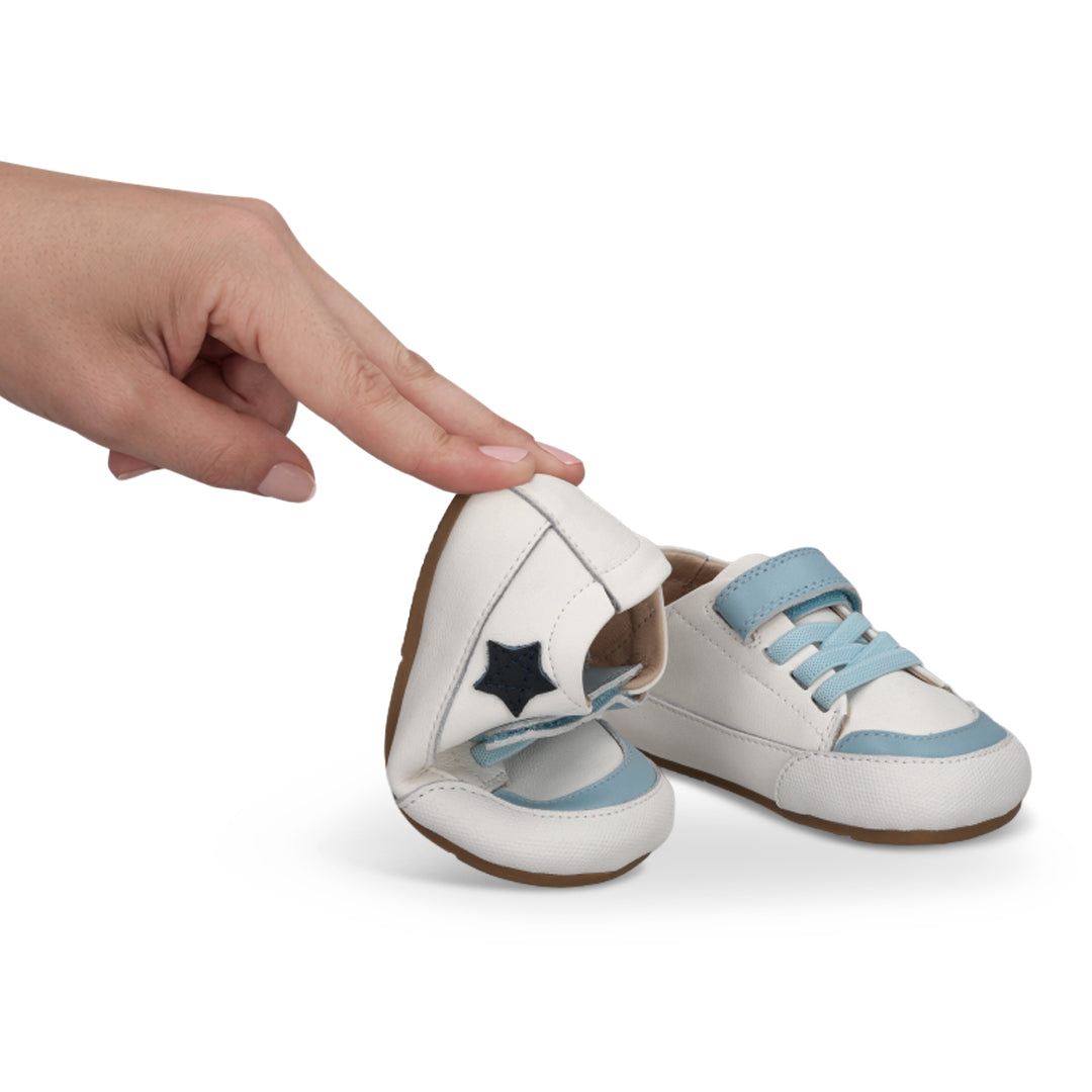 Zapatilla New "Star" Blanca con Estrella Azul - Infant