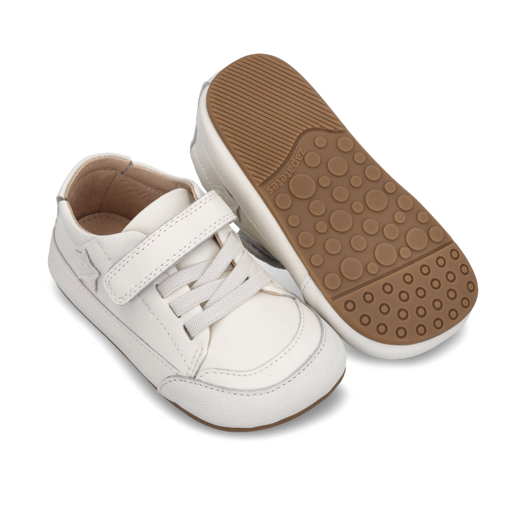 Zapatilla New "Star" Blanca con Estrella Blanca - Infant