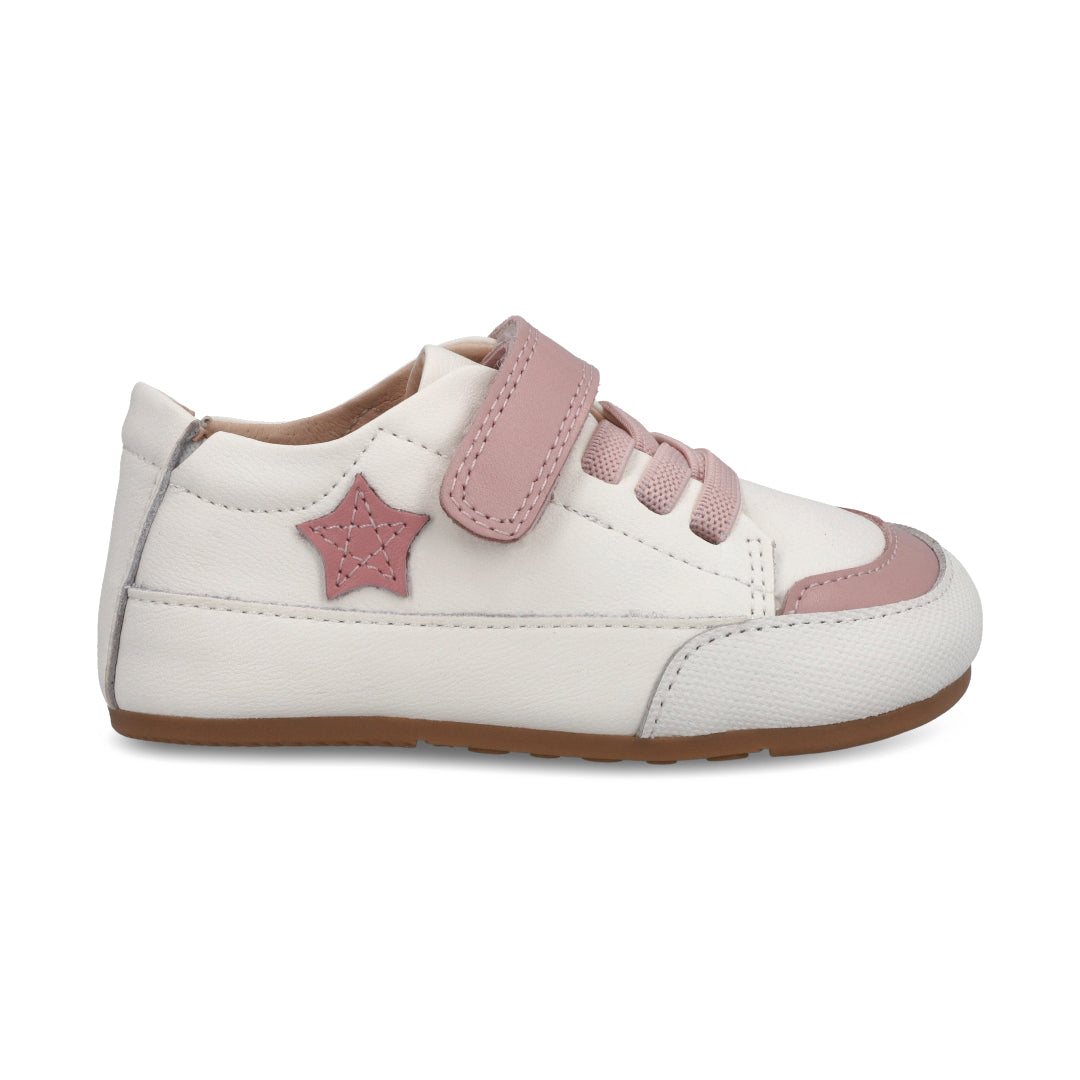 Zapatilla New "Star" Blanca con estrella Rosada - Baby