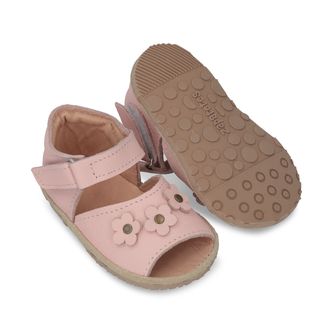 Sandalia Ergonómica Rosada Abierta Flores - Toddler