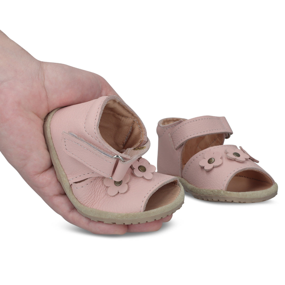 Sandalia Ergonómica Rosada Abierta Flores - Toddler