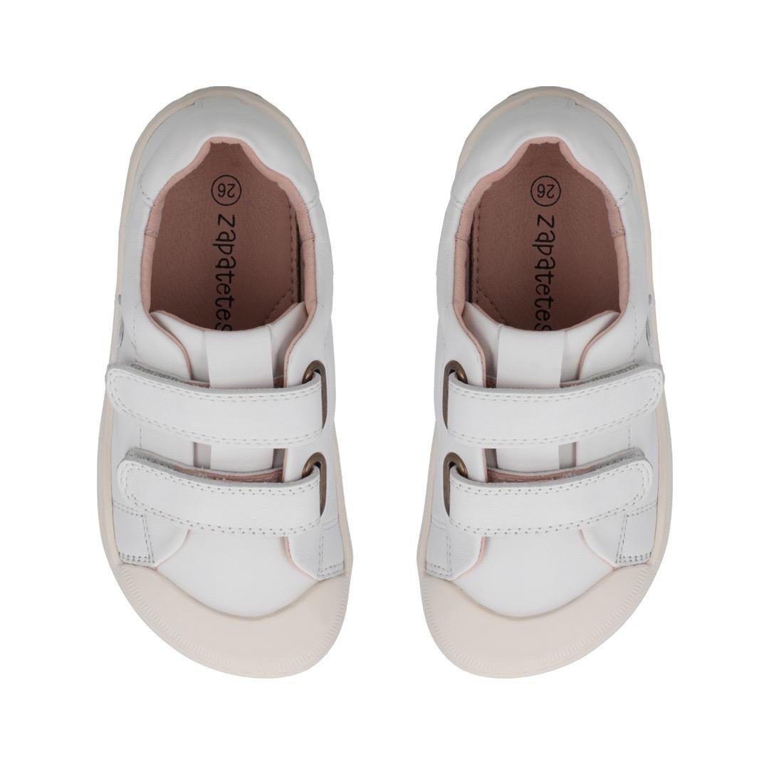 Zapatilla "Star" School Blanca con velcro- Kids